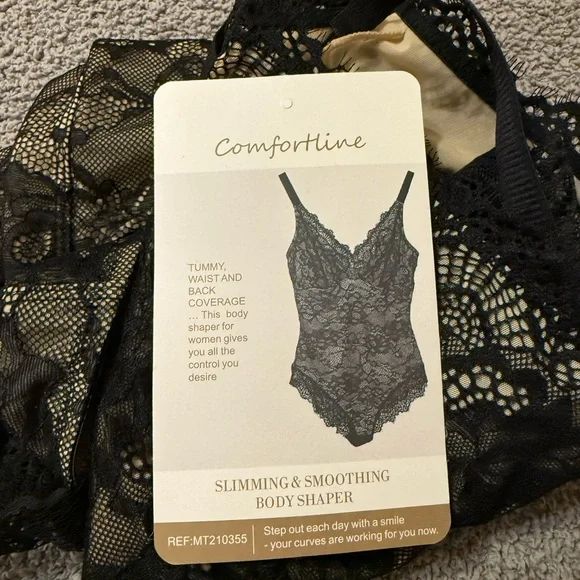 NWT Feelingirl Lace V Neck Full Bodysuit Black Size XXL - Picture 7 of 10